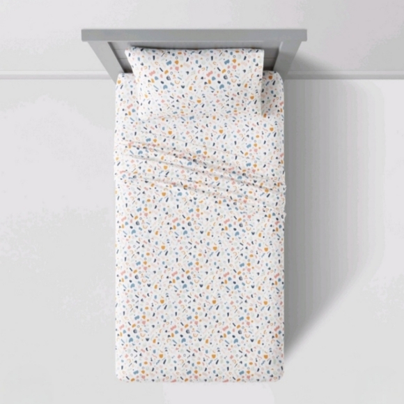 Pillowfort Queen Size Geometric Cotton Percale Sheet Set NWT - Picture 2 of 9